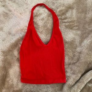 red halter top